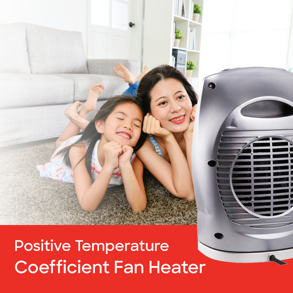 Sanford PTC Fan Heater 750W/1500W with 90° Oscillation & Temperature Control - SF1229RH