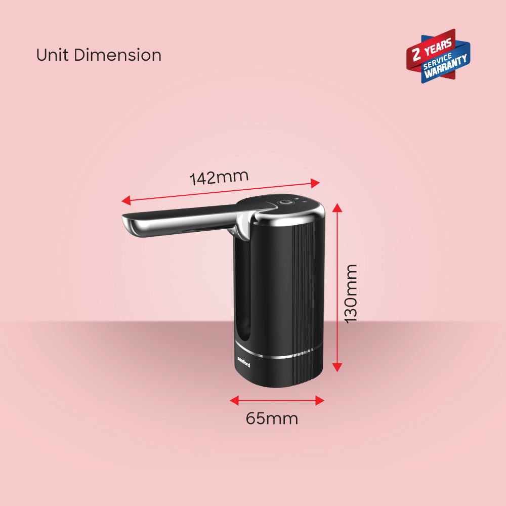 Sanford Rechargeable Automatic Water Dispenser with 1200mAh Battery & USB Charging | SF1801BWD - buysanford