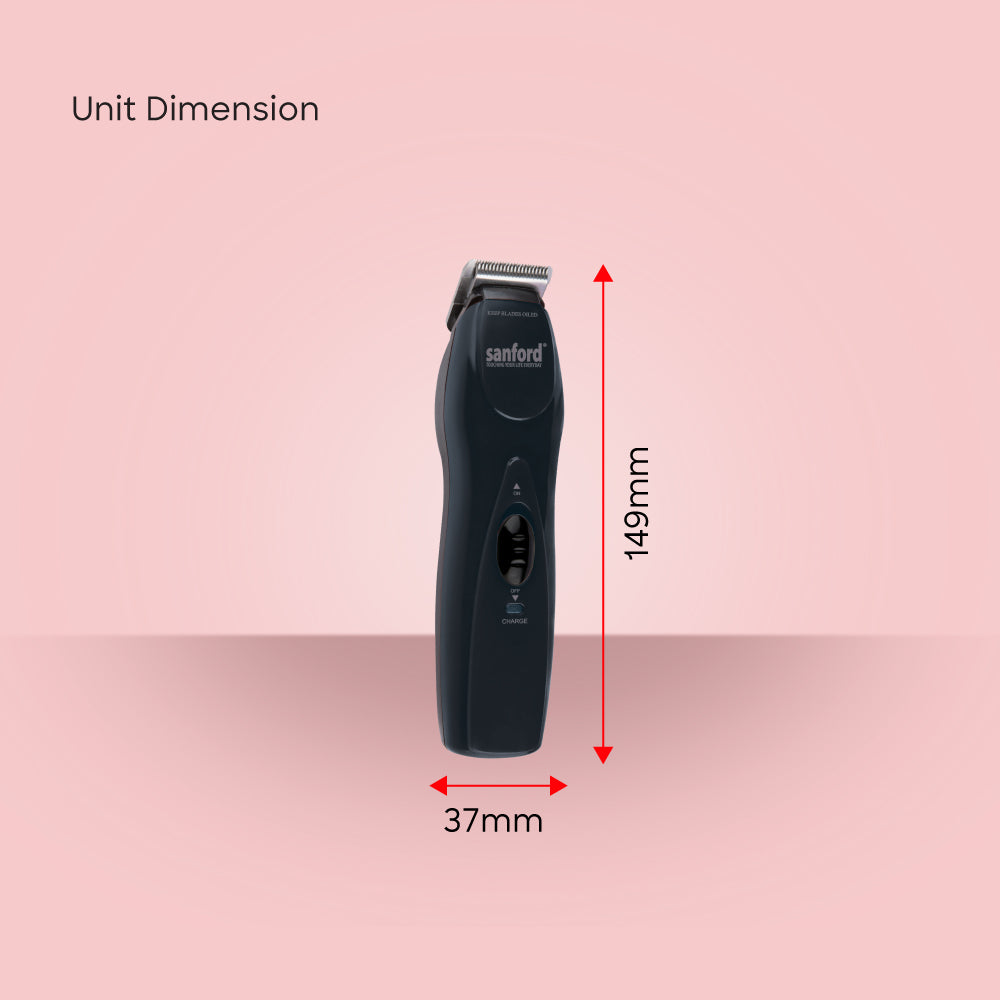 Sanford Hair Clipper Cordless 75 Min Runtime Rechargeable Stainless Steel Cutting Blade - SF1960HC