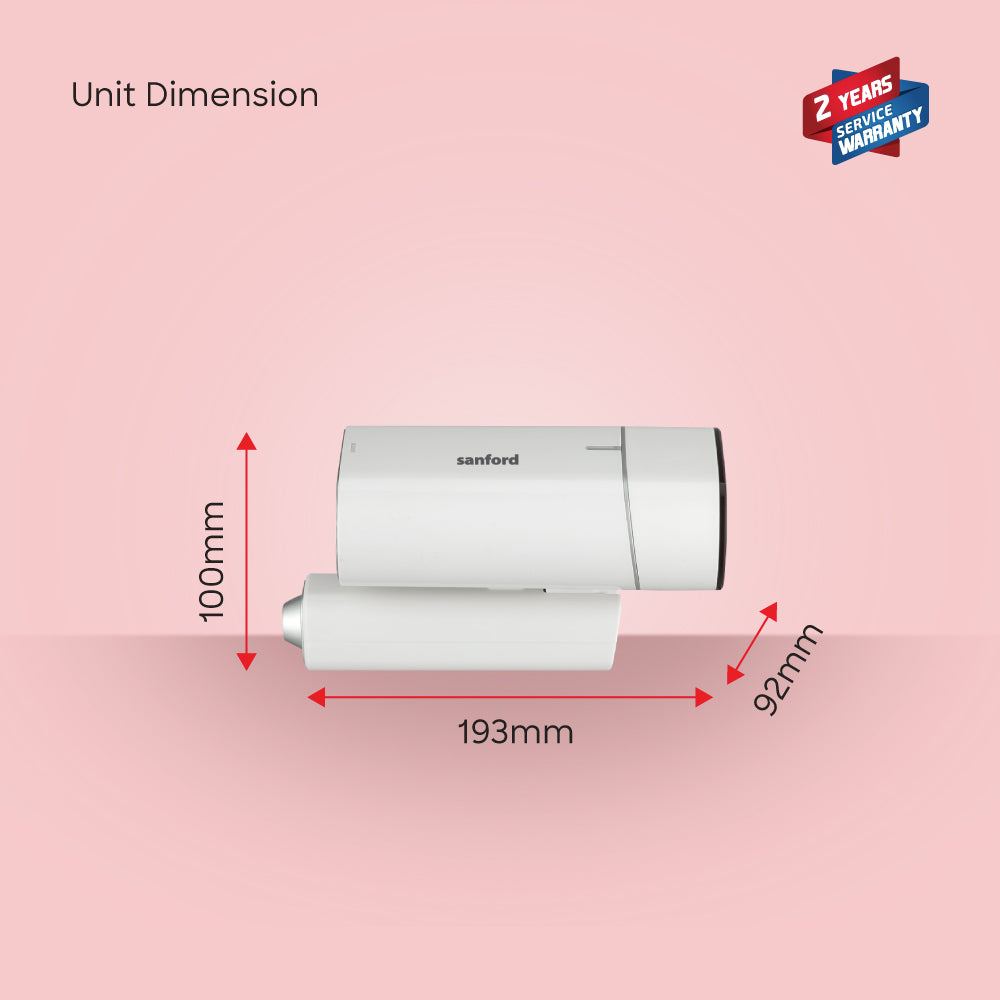 Sanford 1300W Travel Garment Steamer with Foldable Handle & Brush | SF2902GS - buysanford