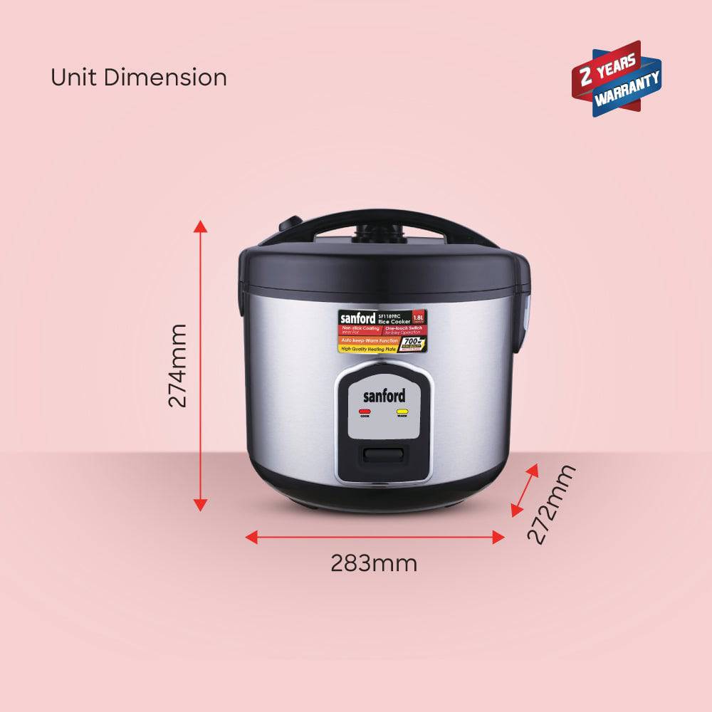 Sanford 1.8L Electric Rice Cooker | SF1189RC - SANFORD MIDDLE EAST DWC L.L.C