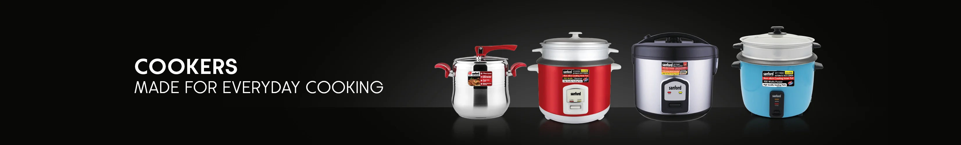cookers collection banner featuring multi purpose cooking appliances sanford