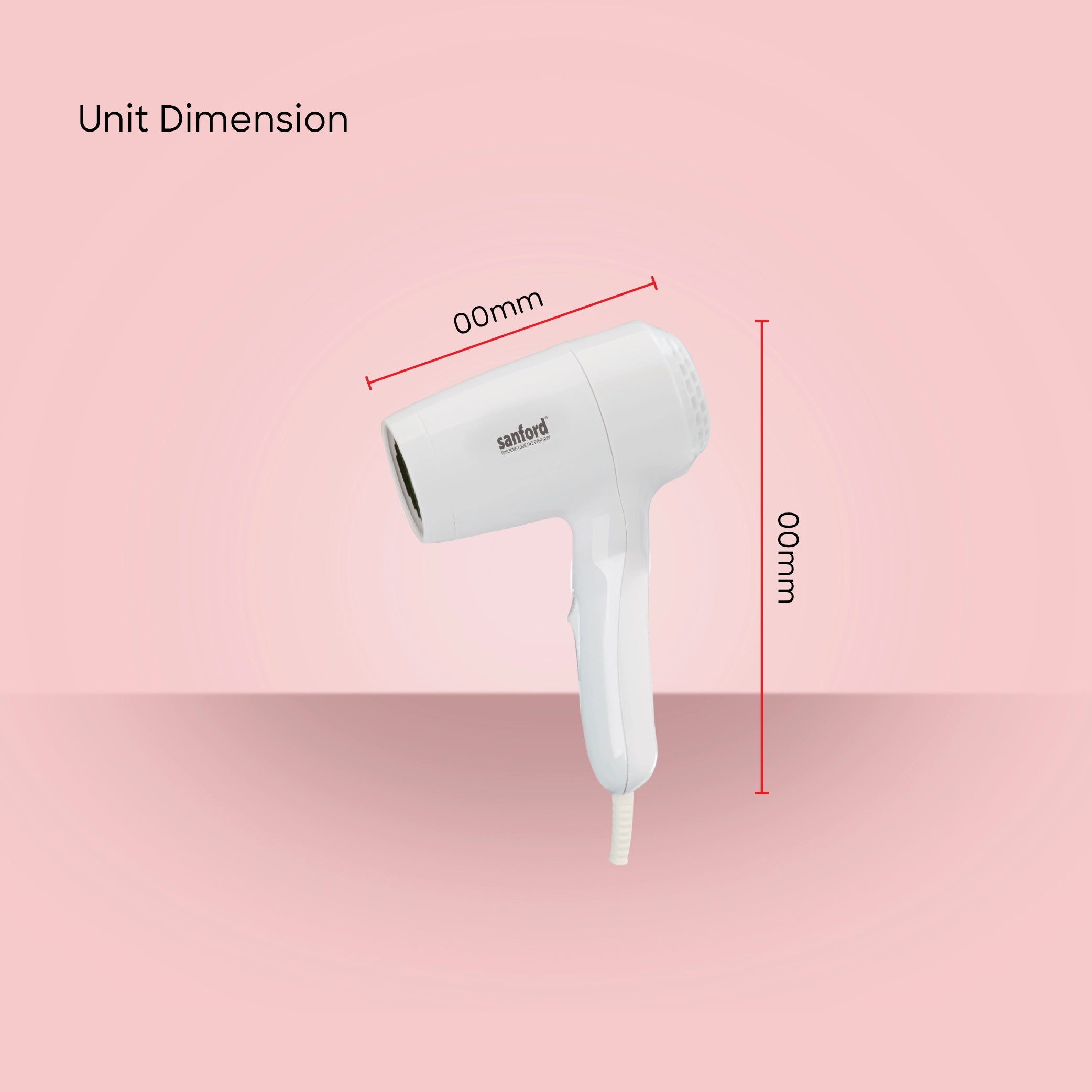best wall mounted hair dryer 1200W DC motor high low settings sanford 6