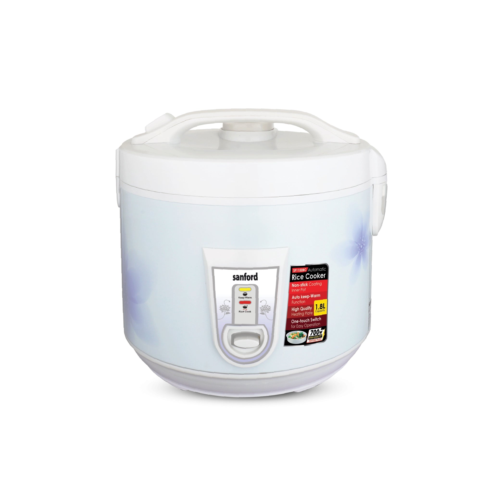 Automatic rice cooker 1.8L capacity & Keep Warm Function sanford 1