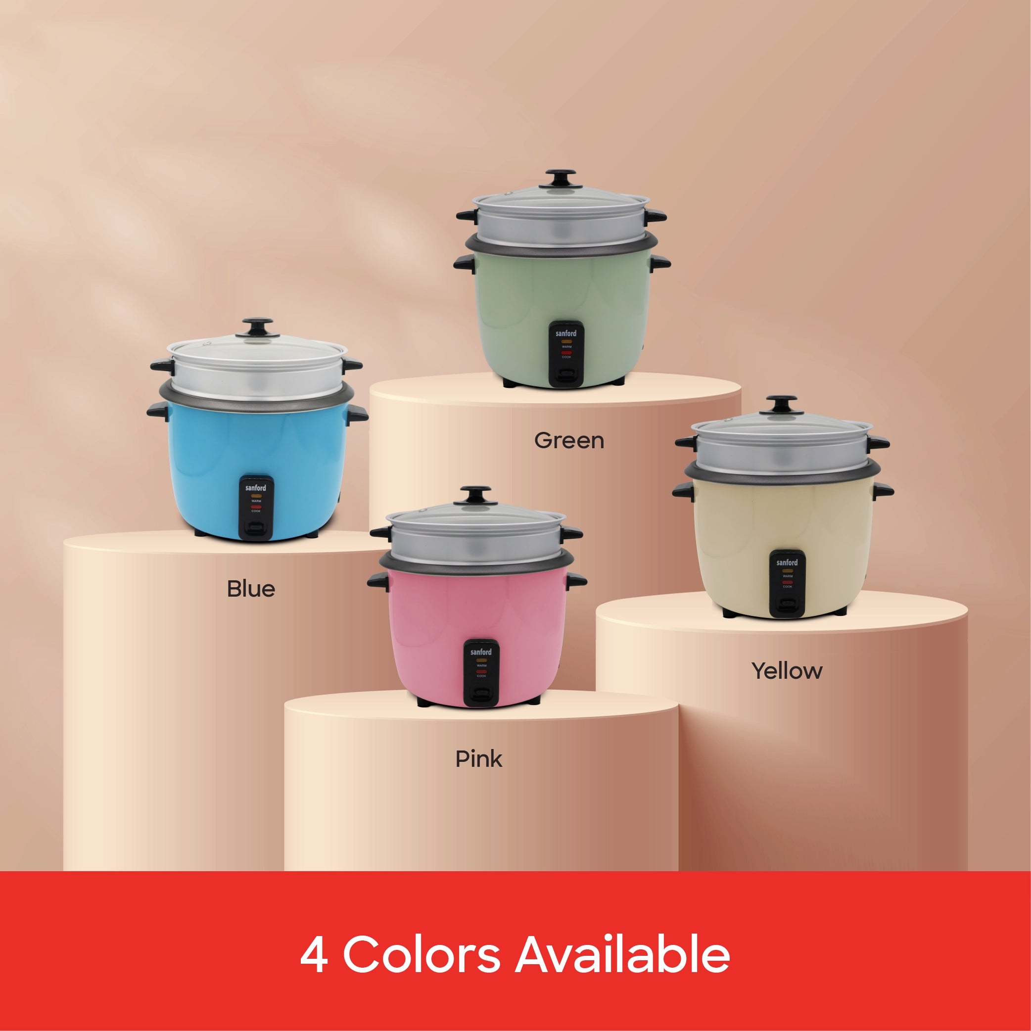 Automatic rice cooker 2.2L capacity & Keep Warm Function 900W sanford 7