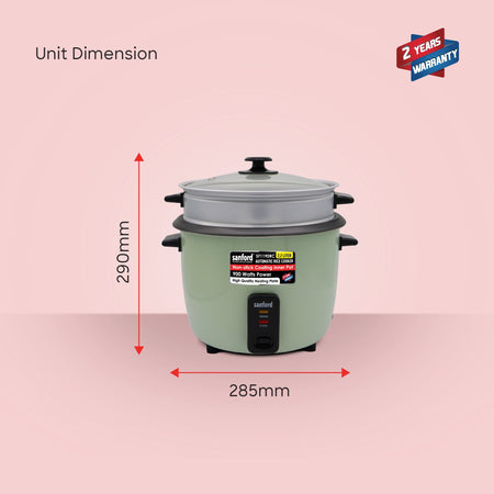 Automatic rice cooker 2.2L capacity & Keep Warm Function 900W sanford 9