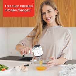 Sanford Hand Mixer Rechargeable 3 Speed Stainless Steel Beaters Portable Use - SF1333HM