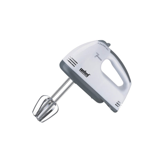 Sanford Hand Mixer 160W 7-Speed Copper Motor Steel Beaters Compact Design - SF1340HM