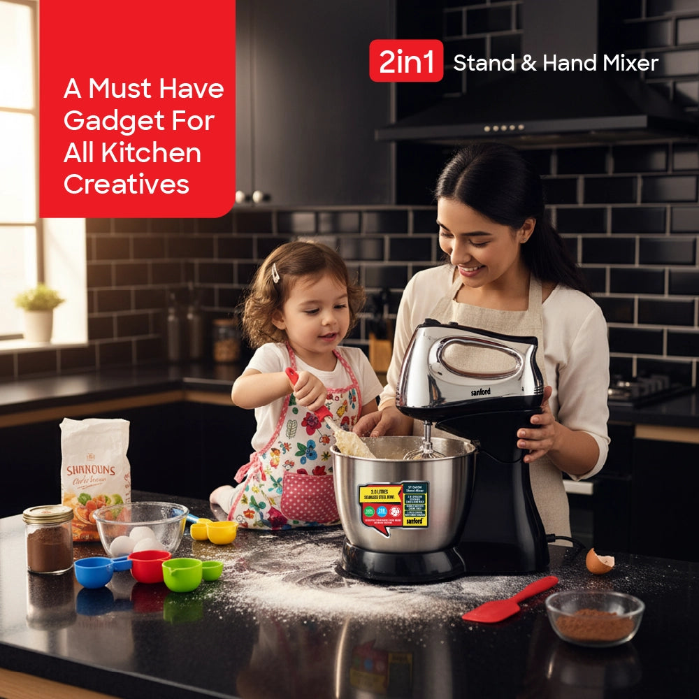 best stand mixer 2 in 1 3L bowl & 5 speed 200W sanford 2