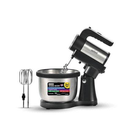 2 in 1 stand mixer detachable hand mixer 5 speed control 4L bowl and 400W sanford 1