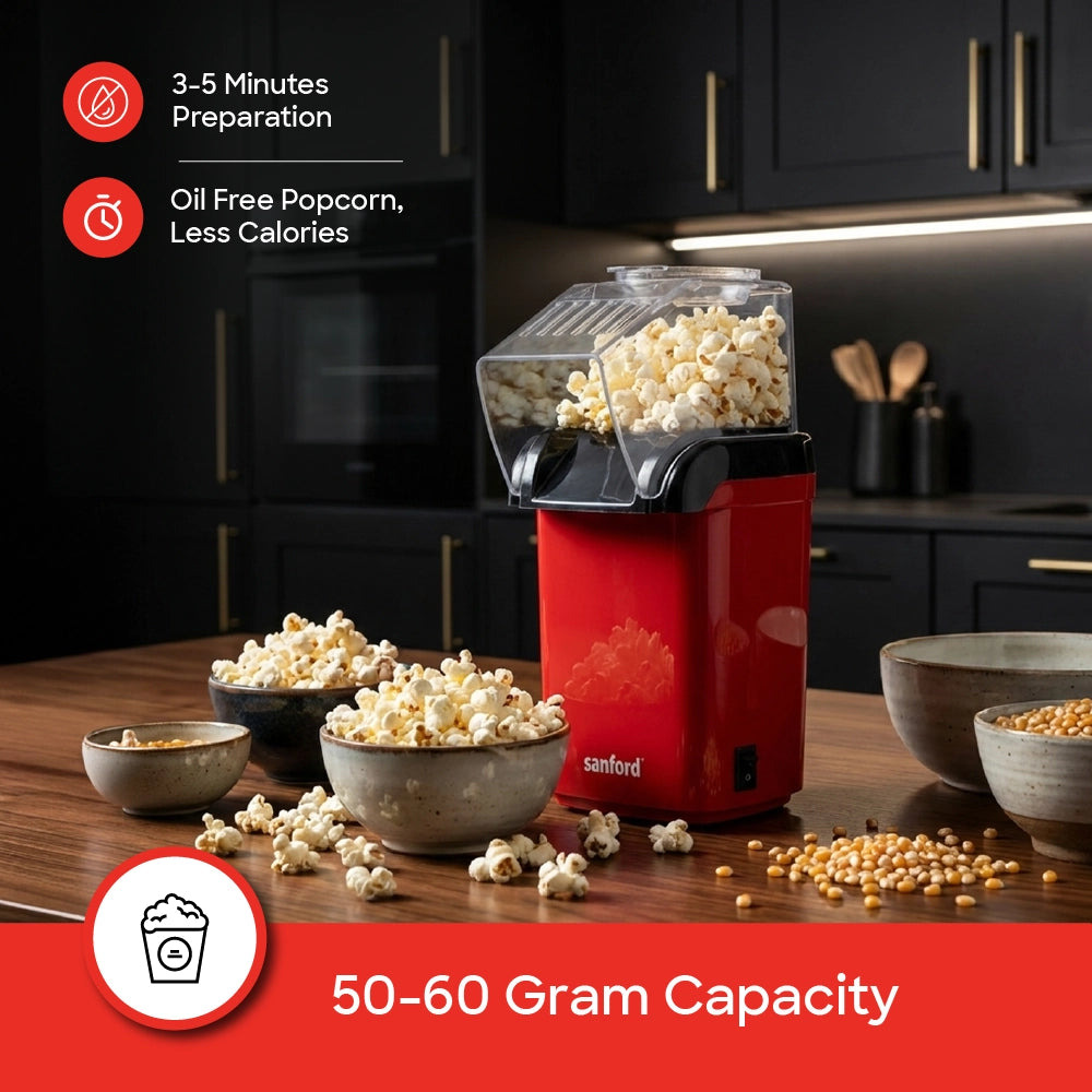 best popcorn maker 1200W oil free 60g sanford 3