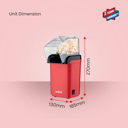 best popcorn maker 1200W oil free 60g sanford 6