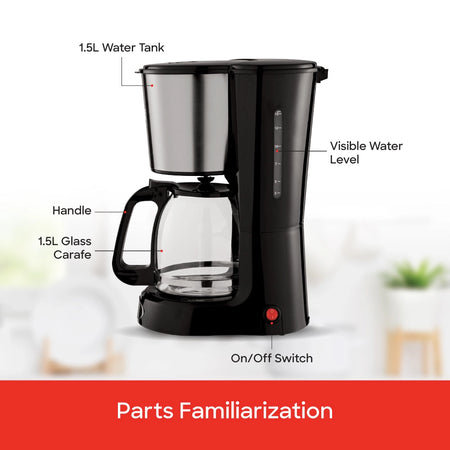 best coffee maker 12 cups & thermostat 1000W sanford 6