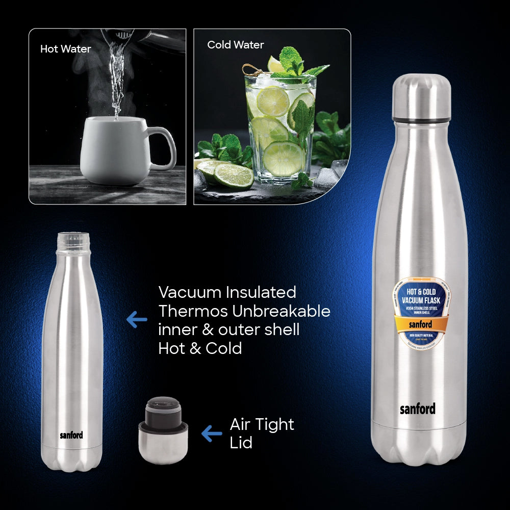 vacuum flask 750ml stainless steel hot cold sanford 5