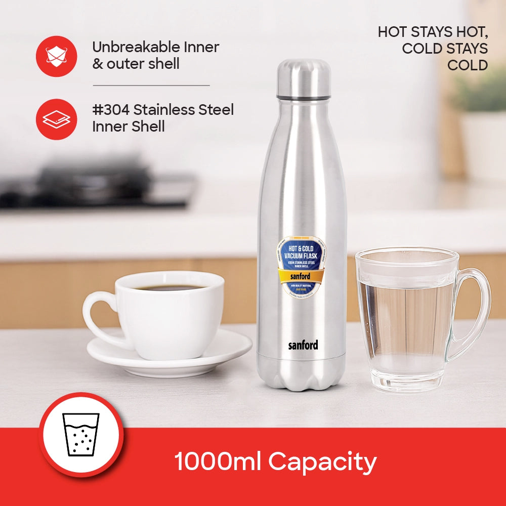 vacuum flask 1000ml stainless steel hot cold sanford 3
