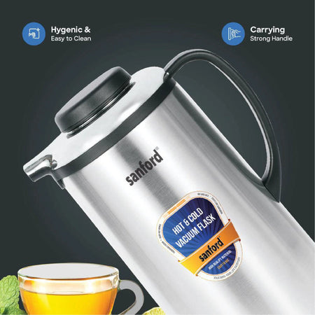 Stainless steel vacuum flask 1.6 litre hot & cold sanford 4