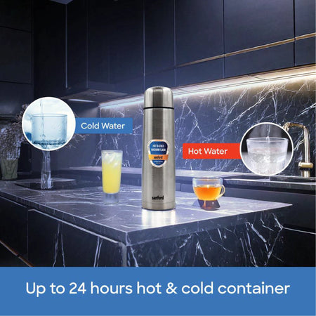 500ml stainless steel vacuum flask with 24 hour hot and cold insulation sanford 5