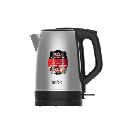 best electric kettle 1.7L 1500W power & stainless steel body sanford 1