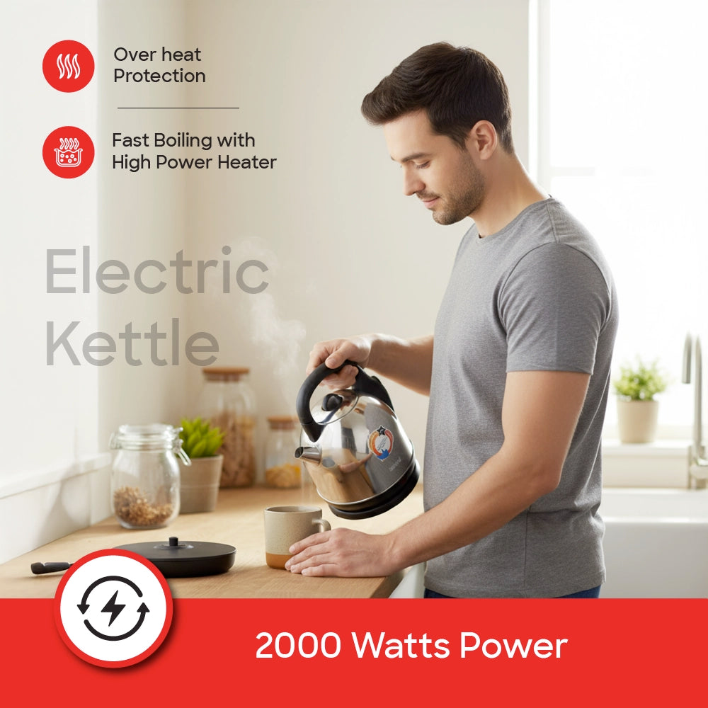 best electric kettle 3.6L 2000w Inner Shell stainless steel sanford 4