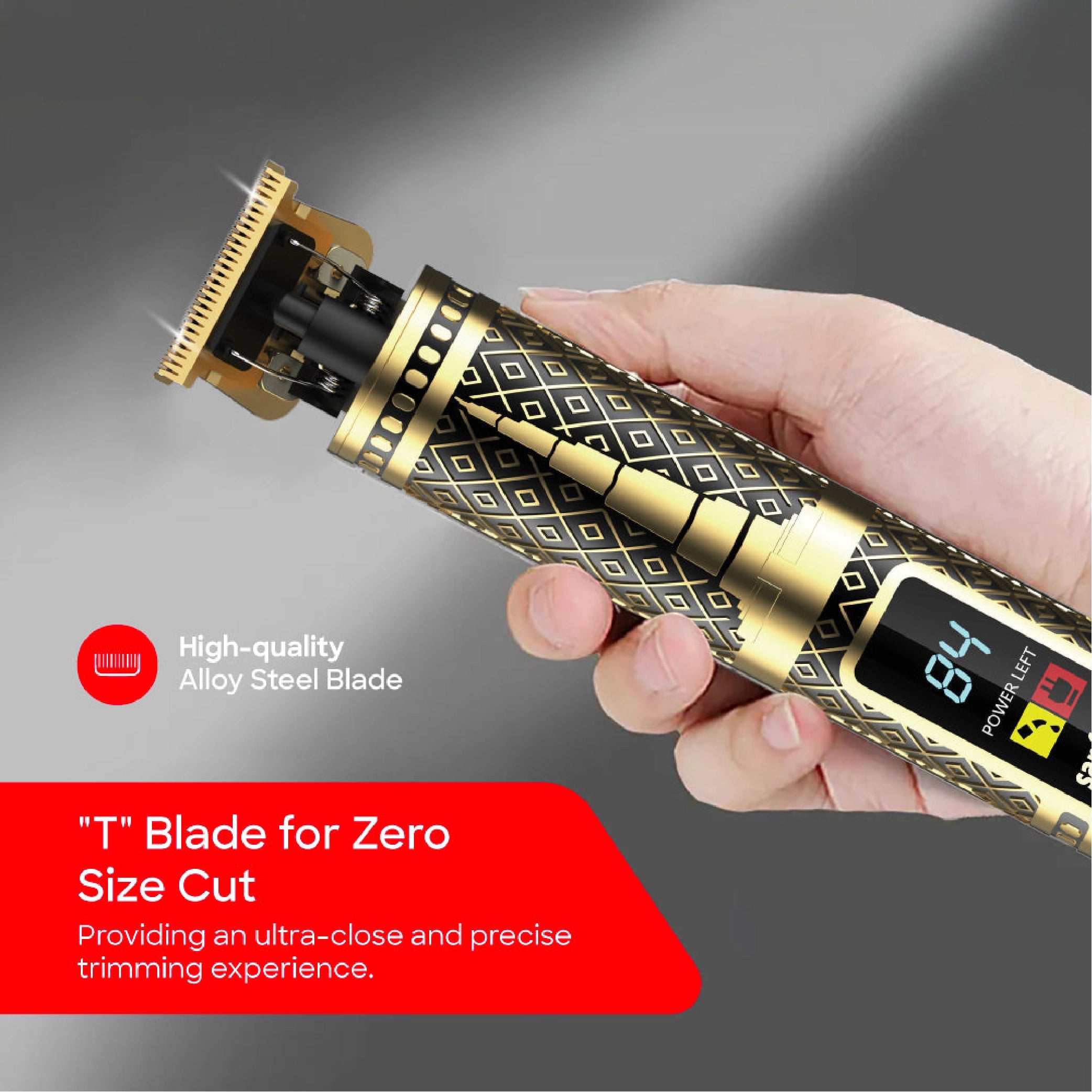 best hair trimmer T blade zero cut digital display & 150 minute sanford 4