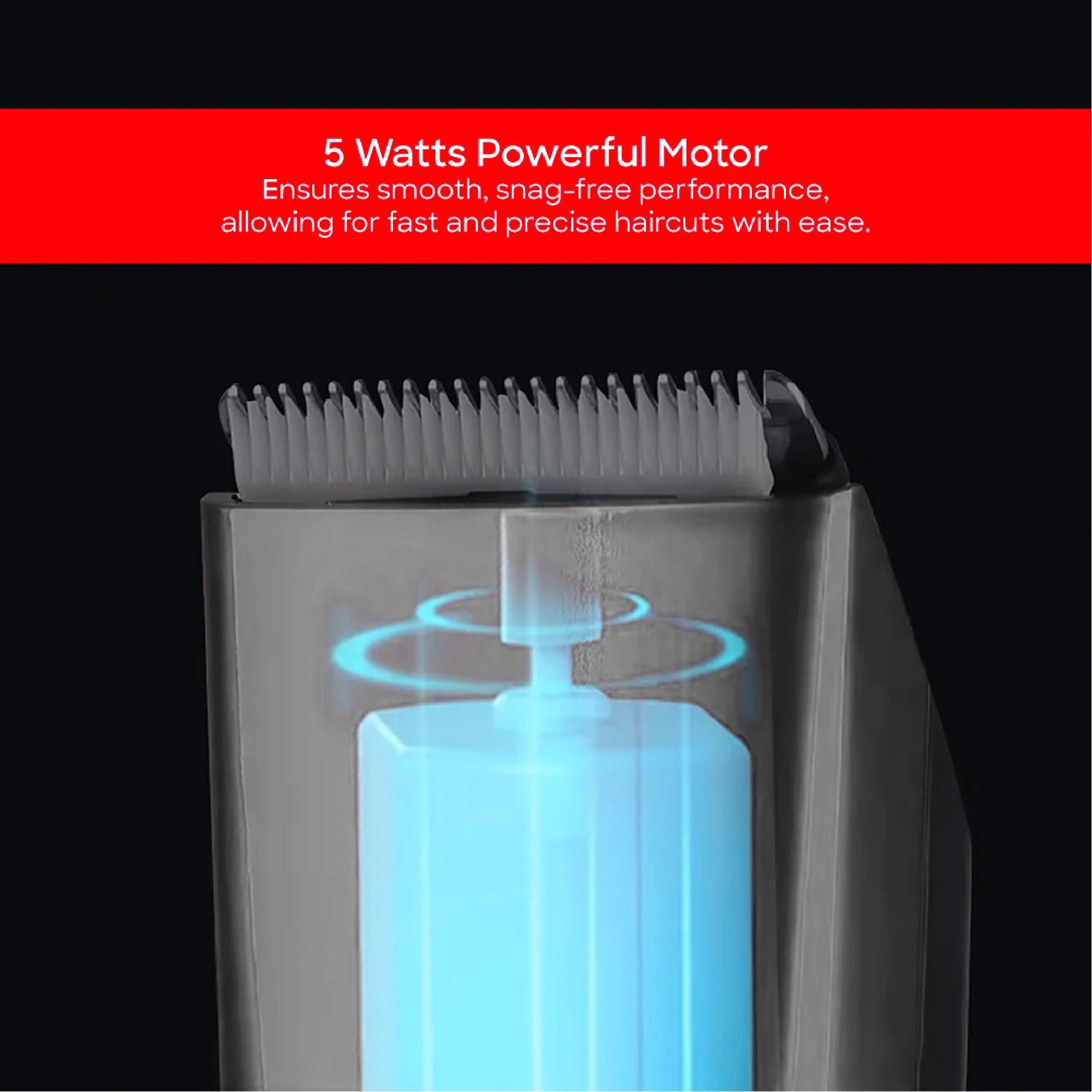 Sanford SF1953HC Hair Trimmer – 5W powerful motor feature callout
