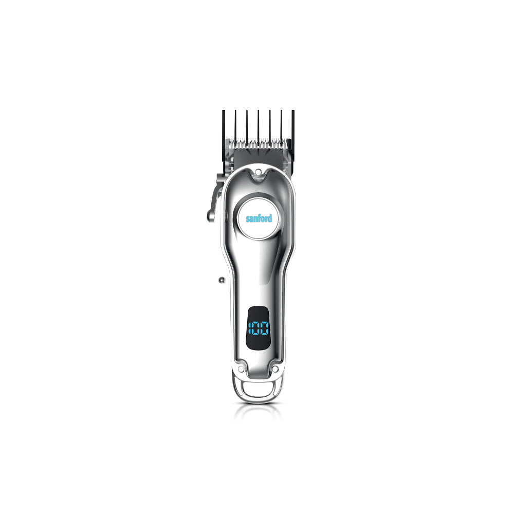 Sanford Rechargeable Hair Trimmer with Stainless Steel Blades & LCD Display | SF1958HC