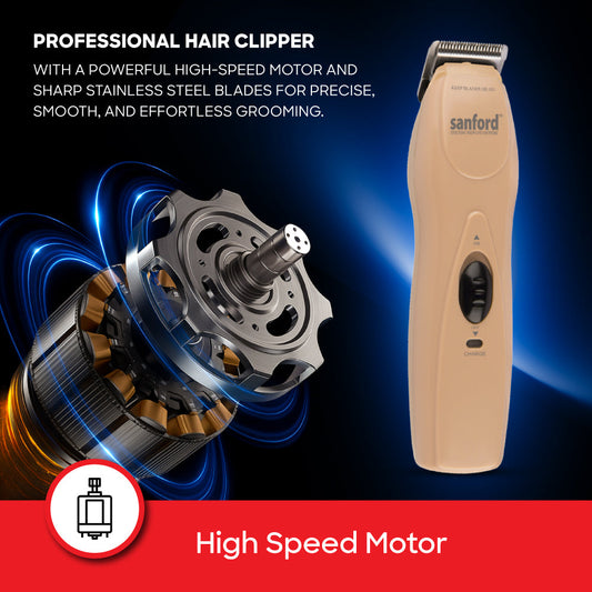 Sanford Hair Clipper Cordless 75 Min Runtime Rechargeable Stainless Steel Cutting Blade - SF1960HC