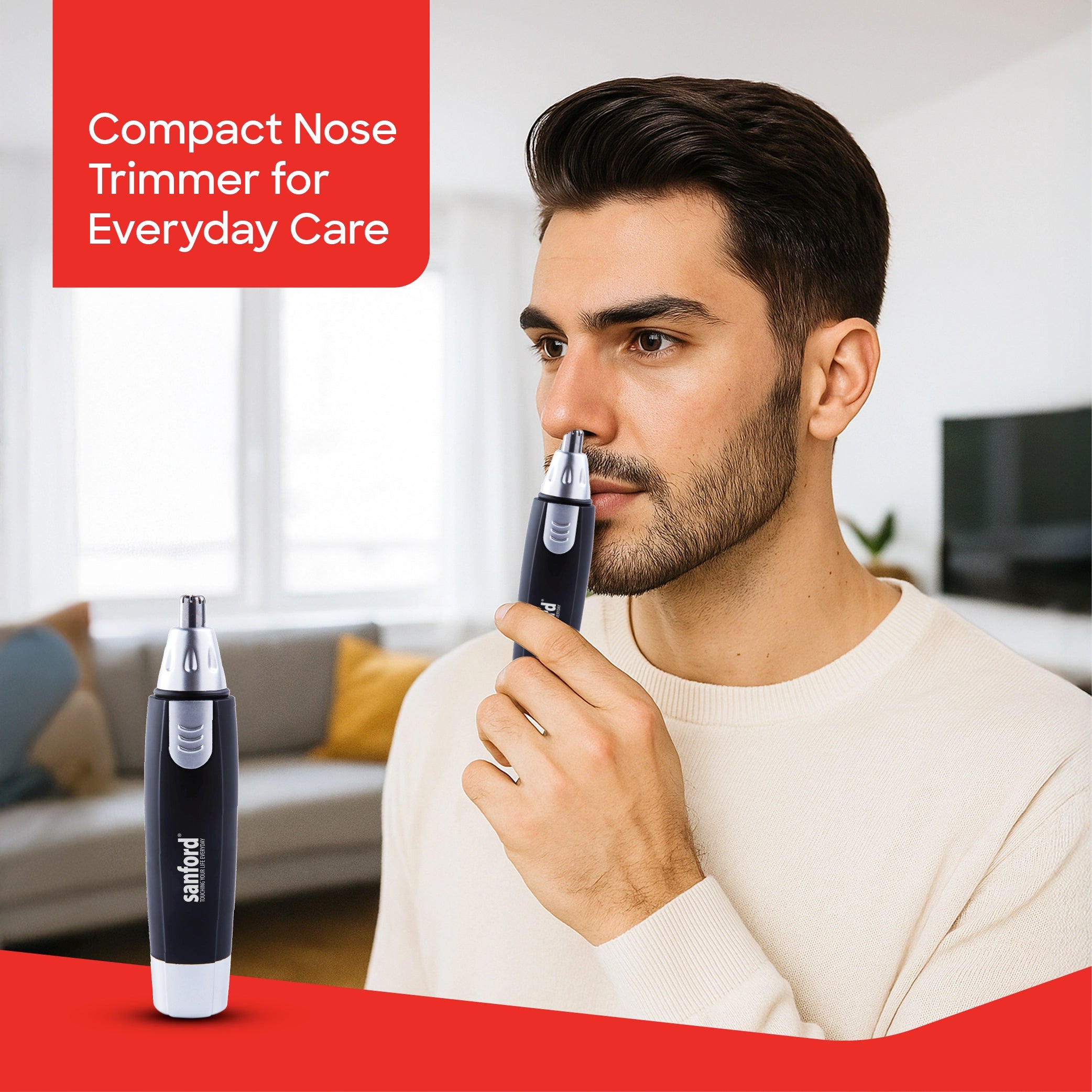 nose and ear hair trimmer stainless steel blade sanford 2