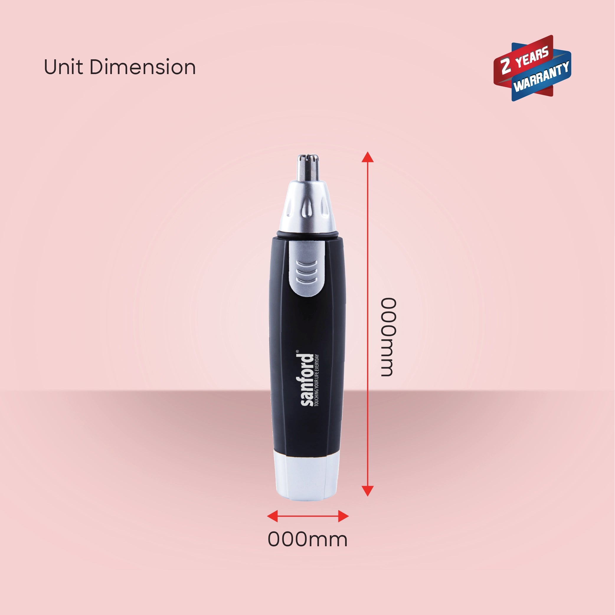 nose and ear hair trimmer stainless steel blade sanford 6