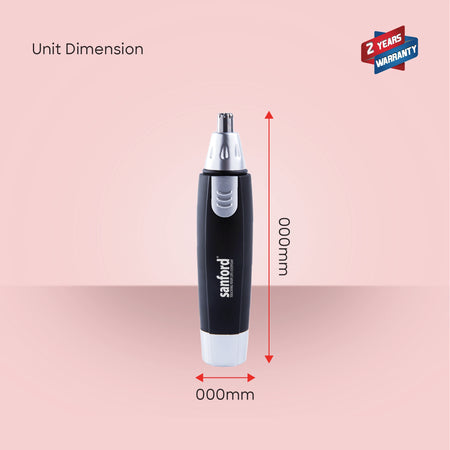 Sanford SF1997NT Nose & Ear Hair Trimmer – unit dimensions and measurements