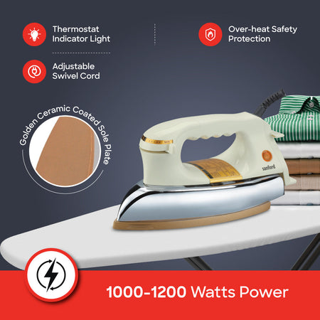 Sanford SF22DI 1200W Dry Iron Temperature Control Dial