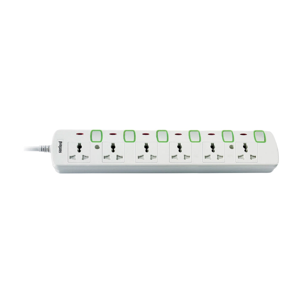 multi plug extension socket 3 m cable 13A 3250W sanford 1