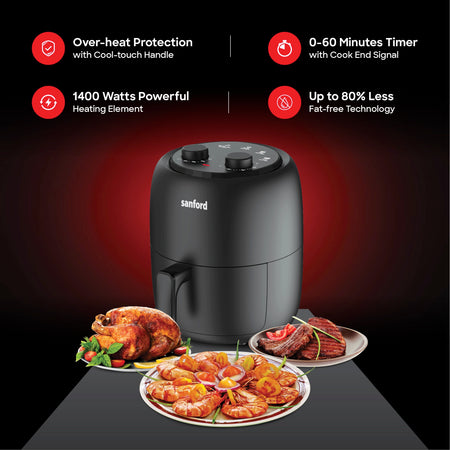 best air fryer 3.5L &  Adjustable Temperature Control sanford 4