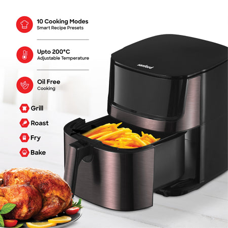 Sanford SF2458AF BS Air Fryer – 16 cooking modes feature callout