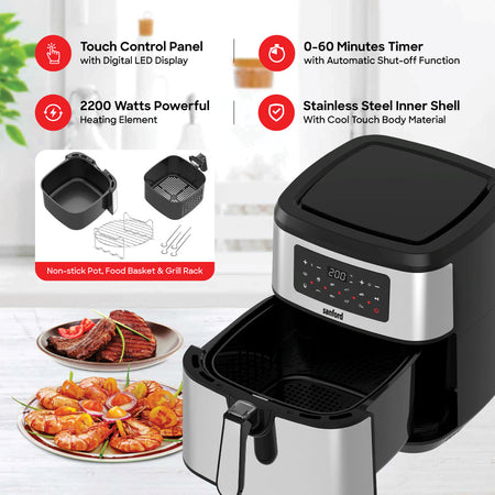 Sanford SF2460AF BS A Digital Air Fryer Touch Display