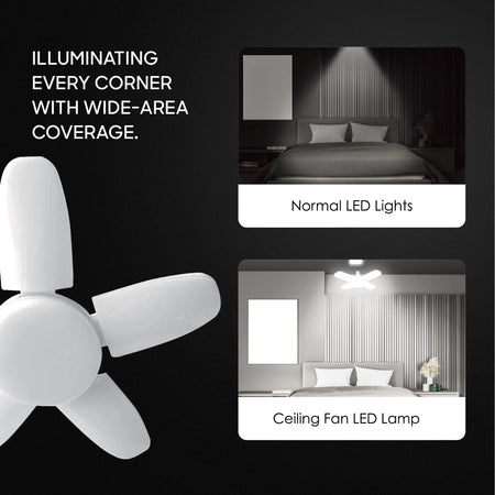 5 leaf ceiling LED light sanford 5