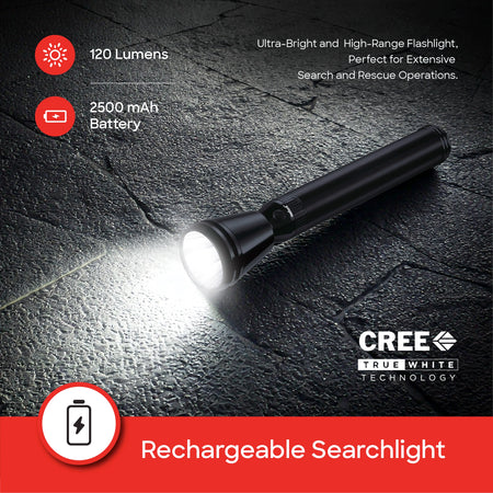 Sanford SF2638SL LED Torch – bright CREE LED searchlight feature callout