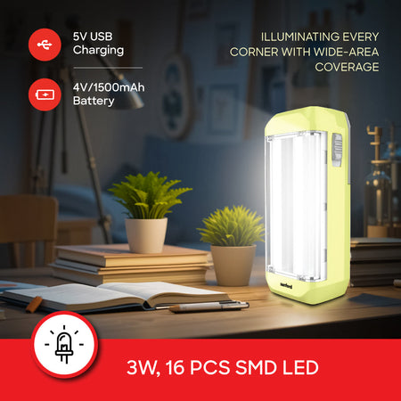 Sanford SF2730EL Rechargeable Lantern LED Brightness