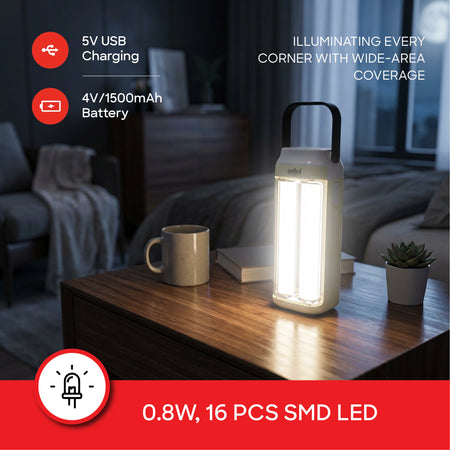 Sanford SF2732EL LED Emergency Lamp – USB charging and 16 SMD LED feature callout
