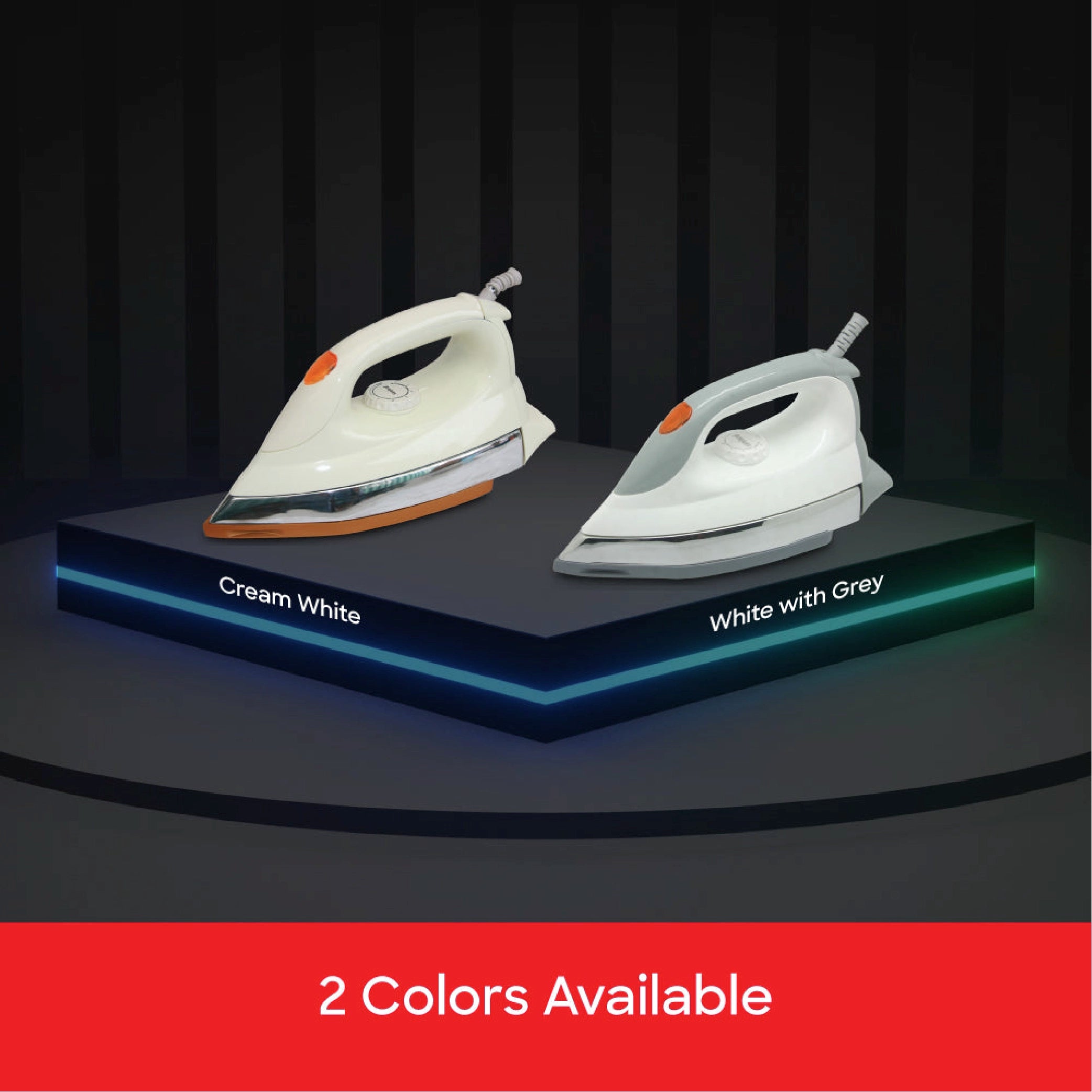 Dry iron 1200W with non stick ceramic soleplate for smooth pressing sanford 5