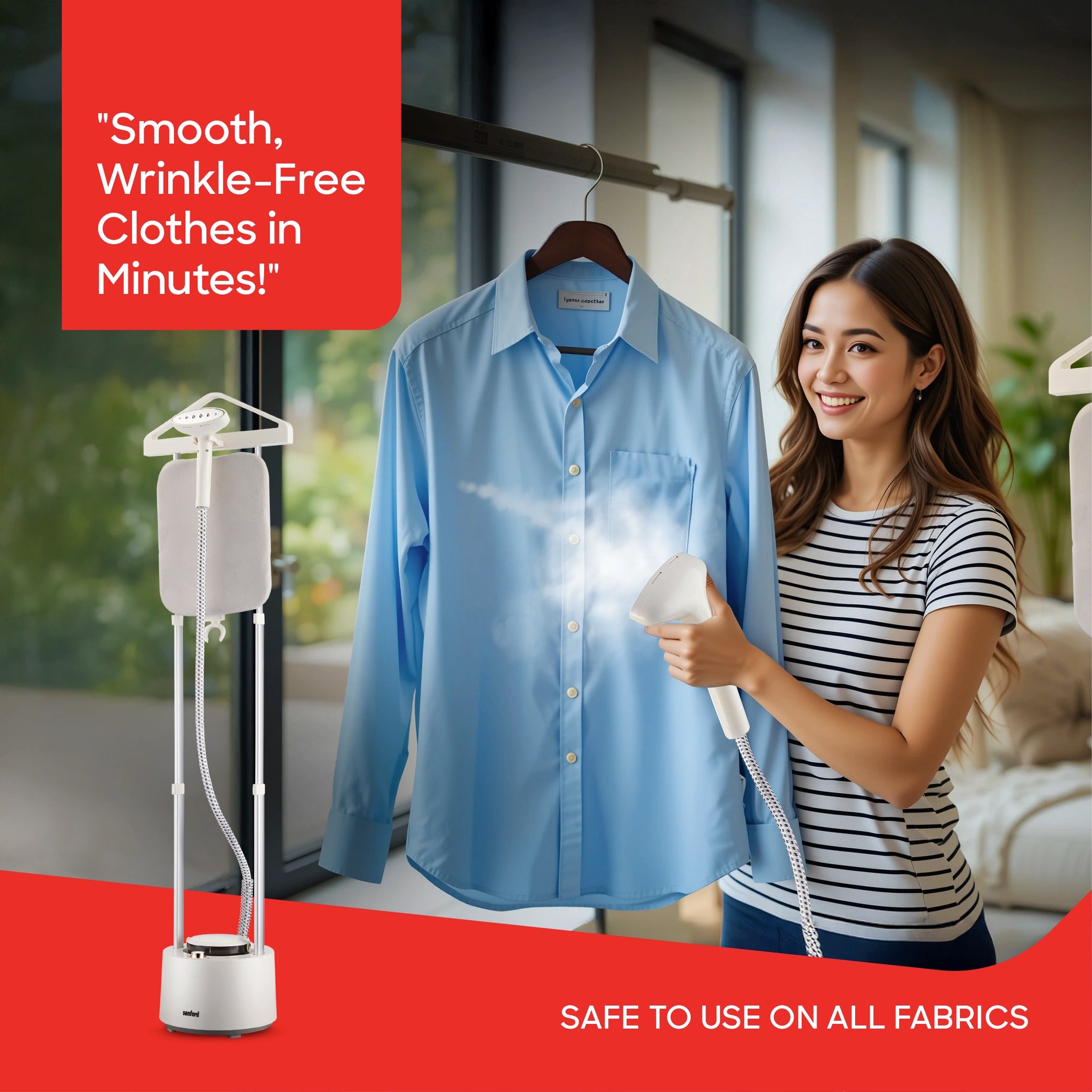 2 in 1 garment steamer 2000W ironing board sanford 2