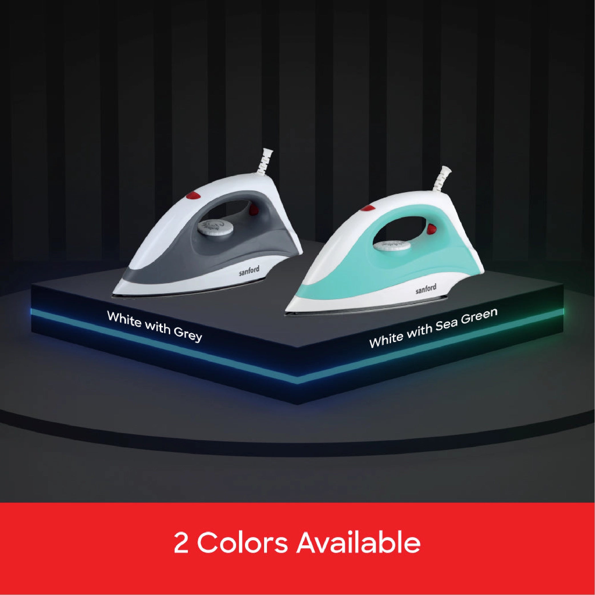 Dry iron 1400W with teflon soleplate safety cut off for fast heating sanford 5