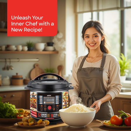 9L electric pressure cooker 1350W digital control & 12 cooking modes sanford 2