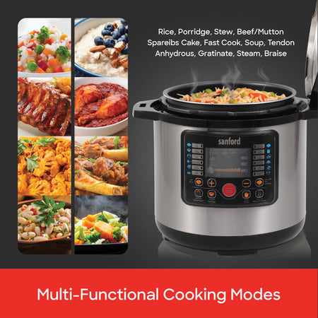 9L electric pressure cooker 1350W digital control & 12 cooking modes sanford 5