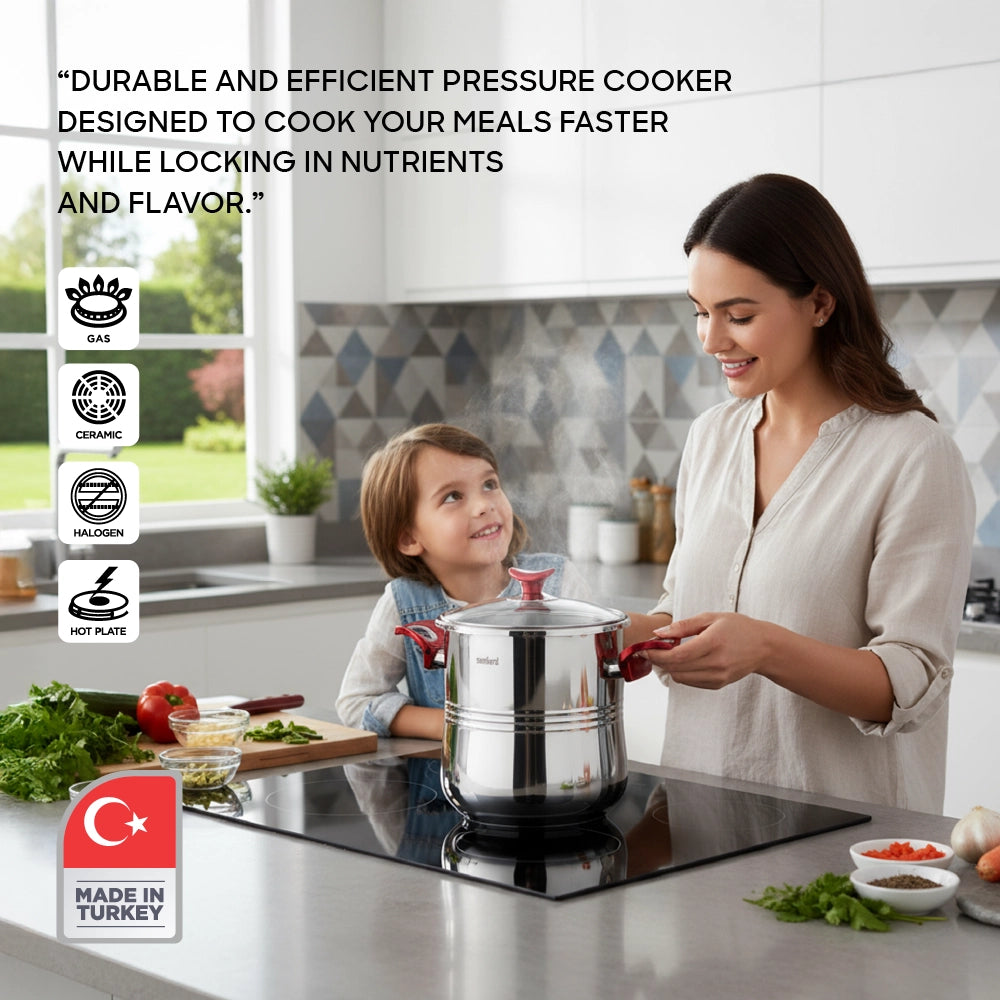 clipso pressure cooker 9L capacity stainless steel sanford 5