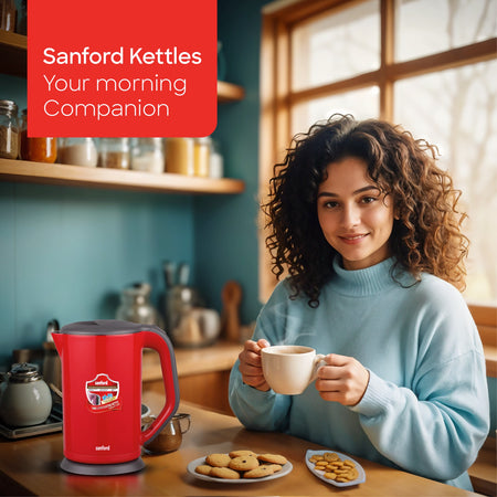 best electric kettle 1.7L double layer & auto shut-off sanford 2