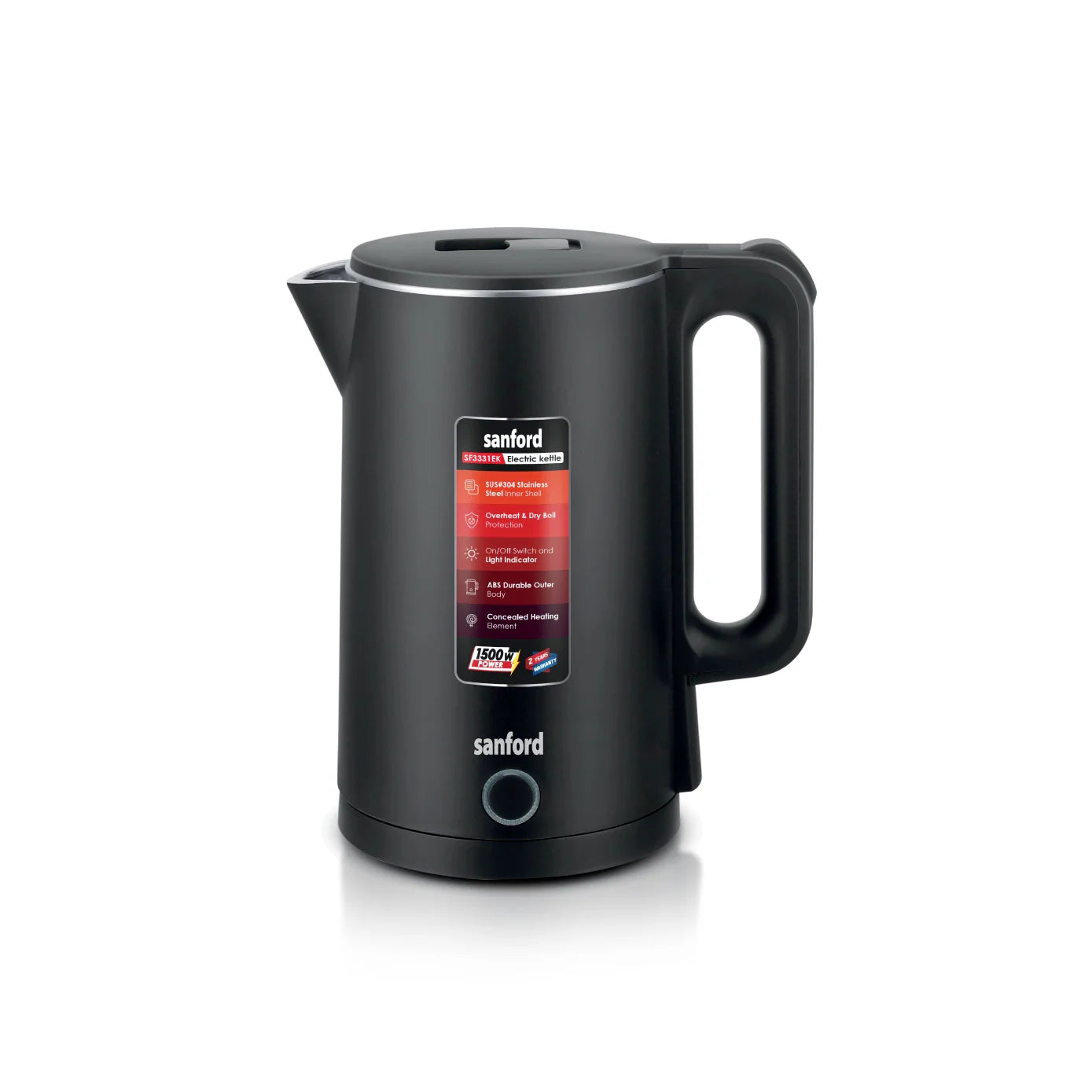 best electric kettle 1.8L double layer cordless sanford 1