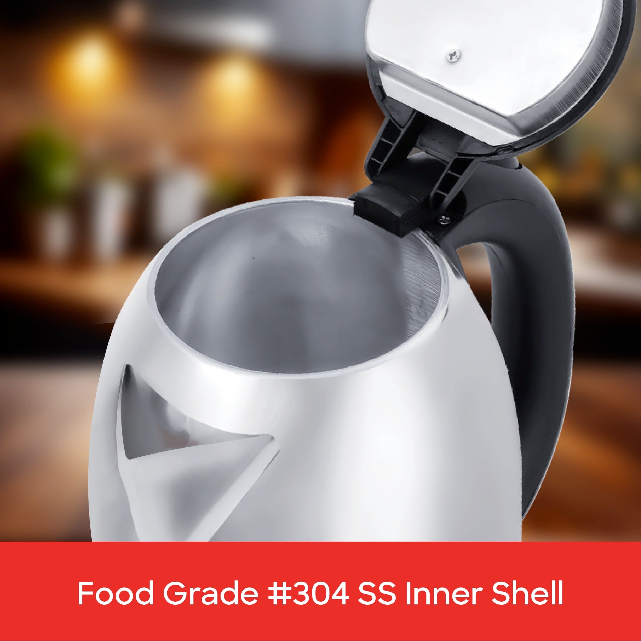 best electric kettle 1.8L steel inner shell & cool touch body sanford 5