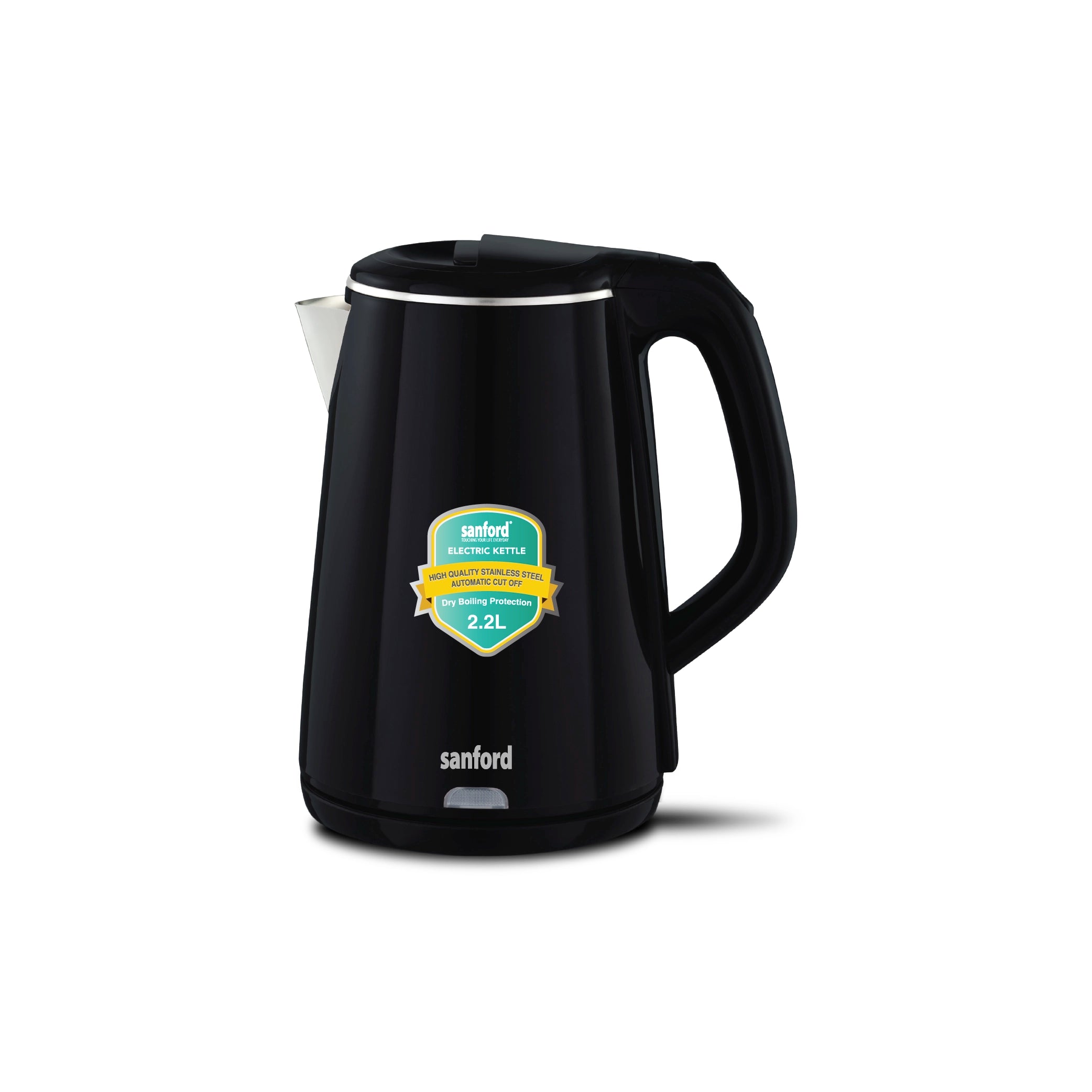 Electric Kettle 2.2L Double Layer Cool Touch 1600W Auto Shut Off sanford 1
