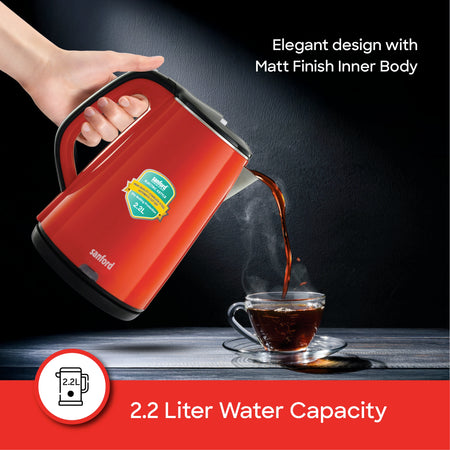 Sanford SF3363EK BS Kettle – 2.2 litre water capacity feature callout